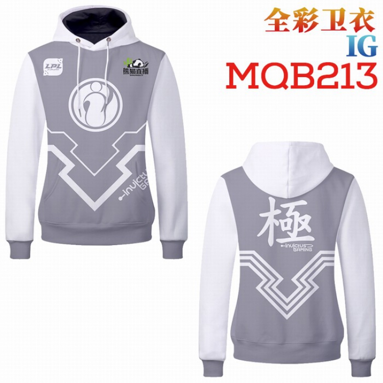 Invictus Gaming Full Color Long sleeve Patch pocket Sweatshirt Hoodie 9 sizes from XXS to XXXXL MQB213