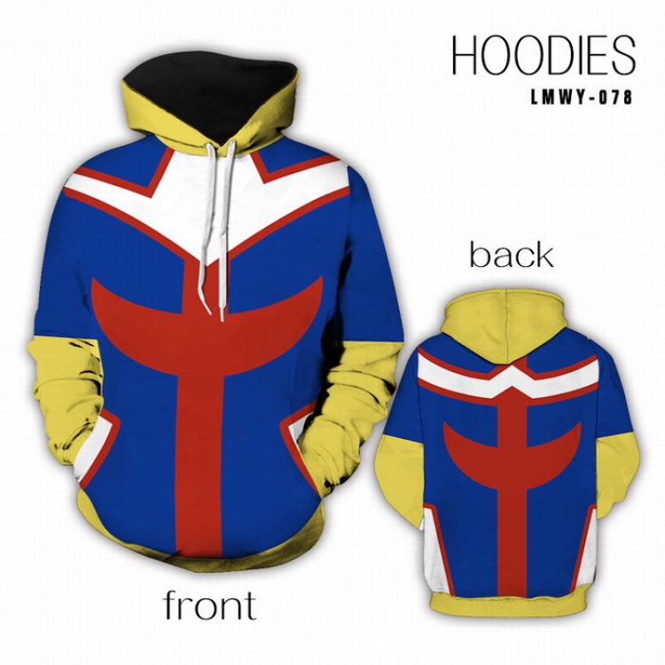 My Hero Academia Full Color Long sleeve Sweatshirt Hoodie preorder  2 days S M L XL XXL XXXL LMWY078