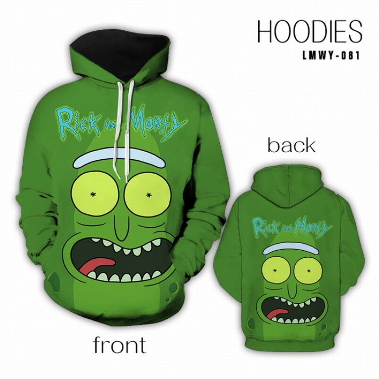 Rick and Morty Full Color Long sleeve Sweatshirt Hoodie preorder  2 days S M L XL XXL XXXL LMWY081