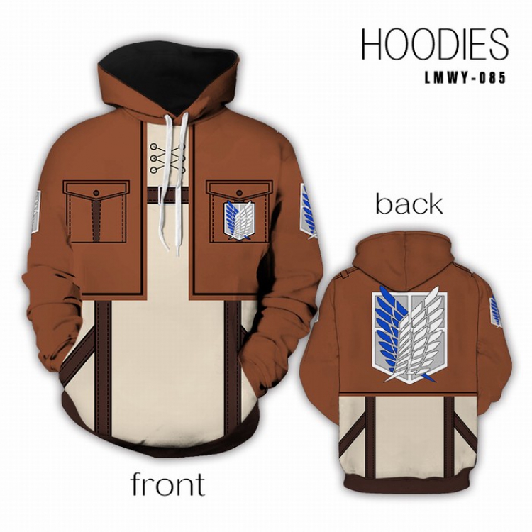 Shingeki no Kyojin Full Color Long sleeve Sweatshirt Hoodie preorder  2 days S M L XL XXL XXXL LMWY085