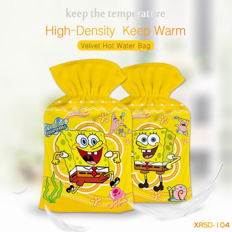 SpongeBob Fine plush Can be wash rubber Warm water bag XRSD104