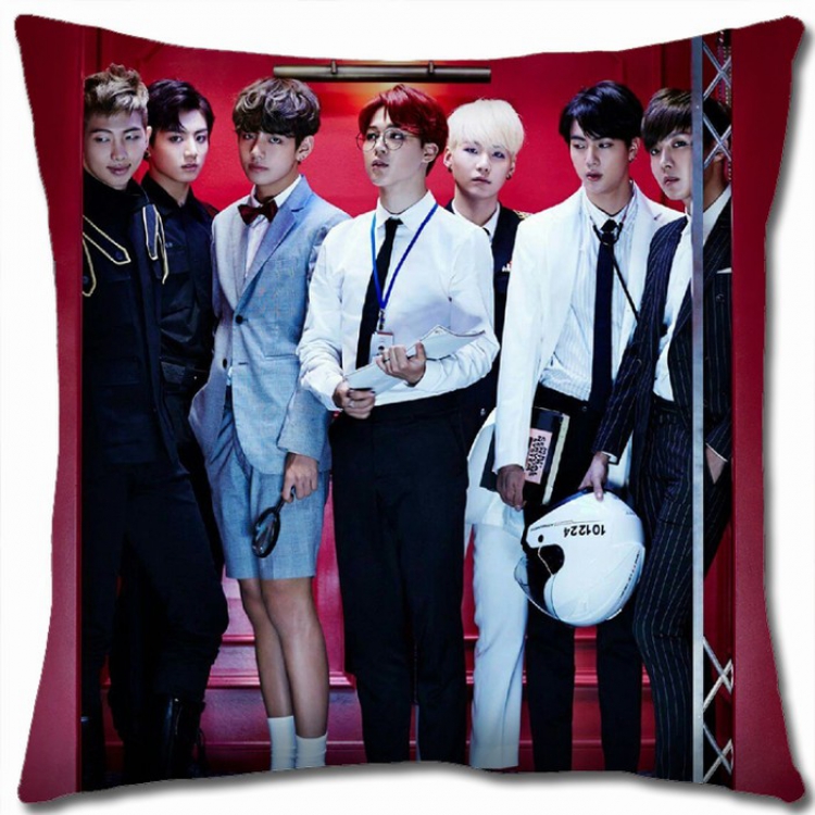 BTS Double-sided Full color Pillow Cushion 45X45CM BTS-11 NO FILLING