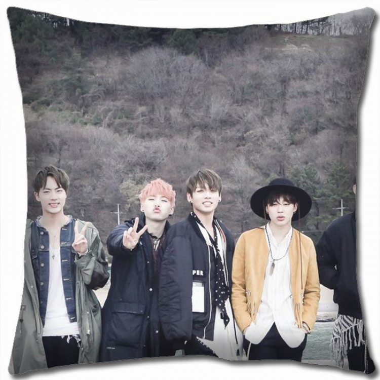 BTS Double-sided Full color Pillow Cushion 45X45CM BTS-1 NO FILLING