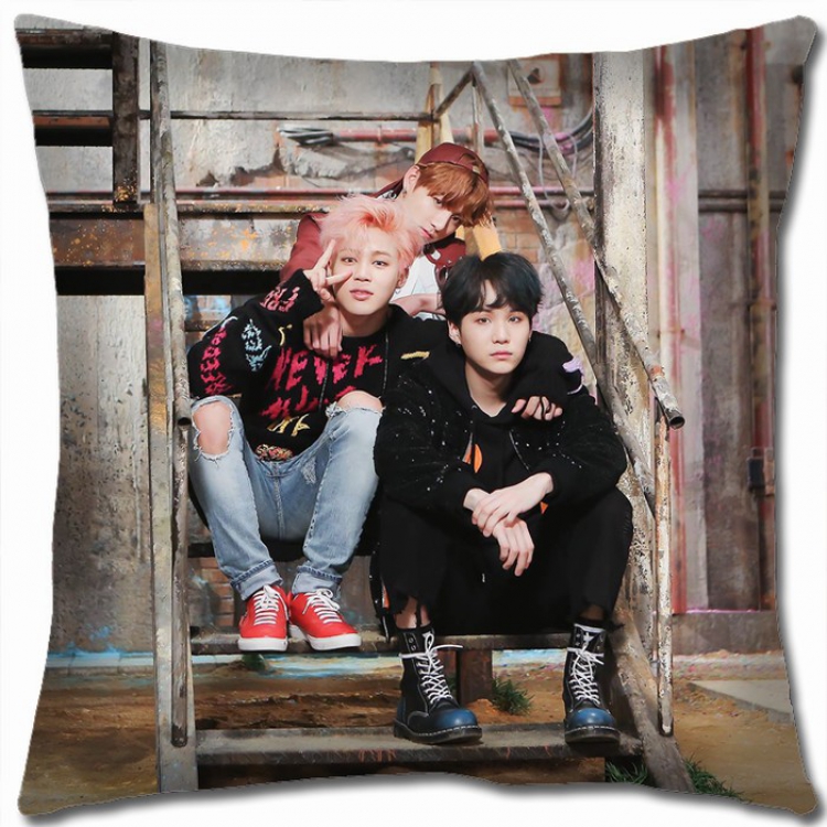 BTS Double-sided Full color Pillow Cushion 45X45CM BTS-16 NO FILLING