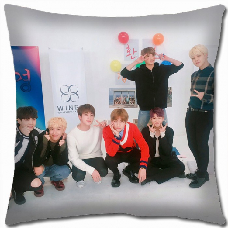 BTS Double-sided Full color Pillow Cushion 45X45CM BTS-13 NO FILLING