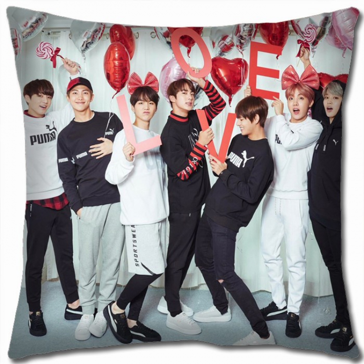 BTS Double-sided Full color Pillow Cushion 45X45CM BTS-17 NO FILLING