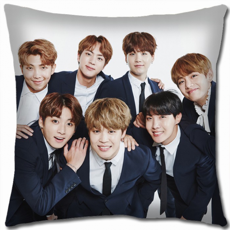 BTS Double-sided Full color Pillow Cushion 45X45CM BTS-21 NO FILLING