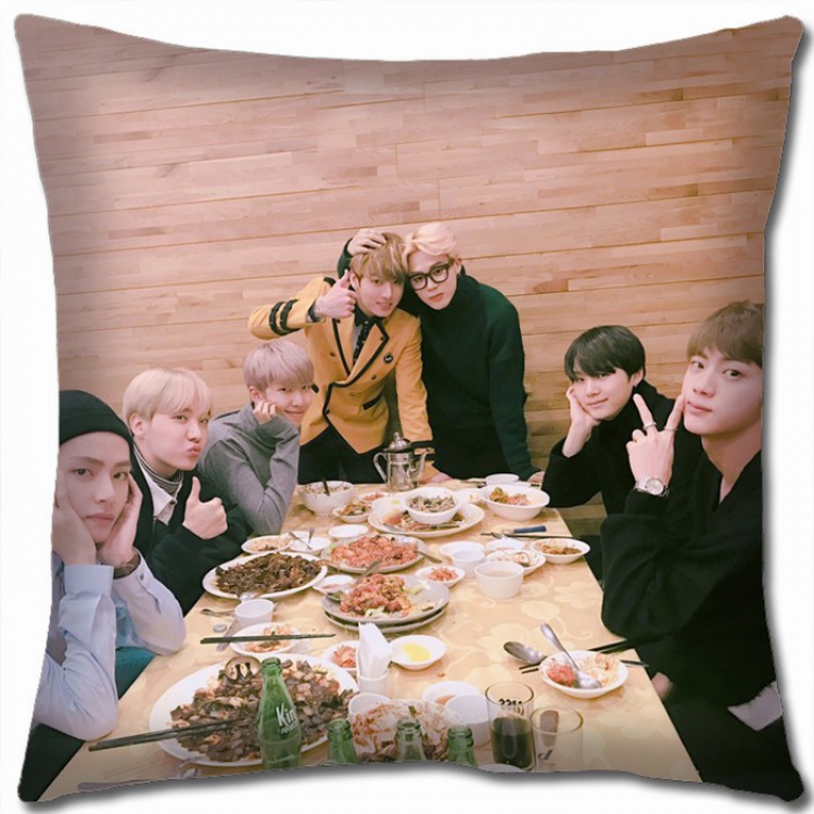 BTS Double-sided Full color Pillow Cushion 45X45CM BTS-18 NO FILLING