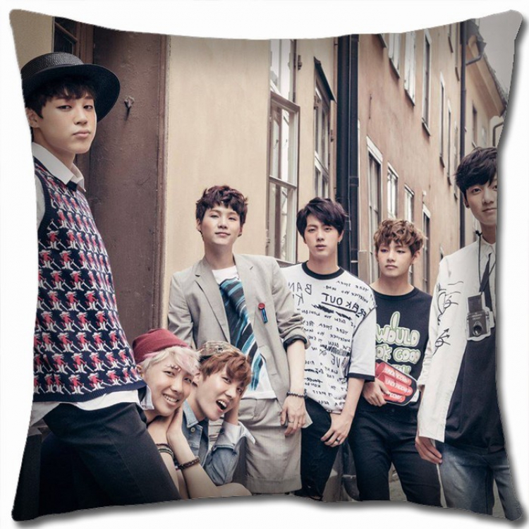 BTS Double-sided Full color Pillow Cushion 45X45CM BTS-2 NO FILLING