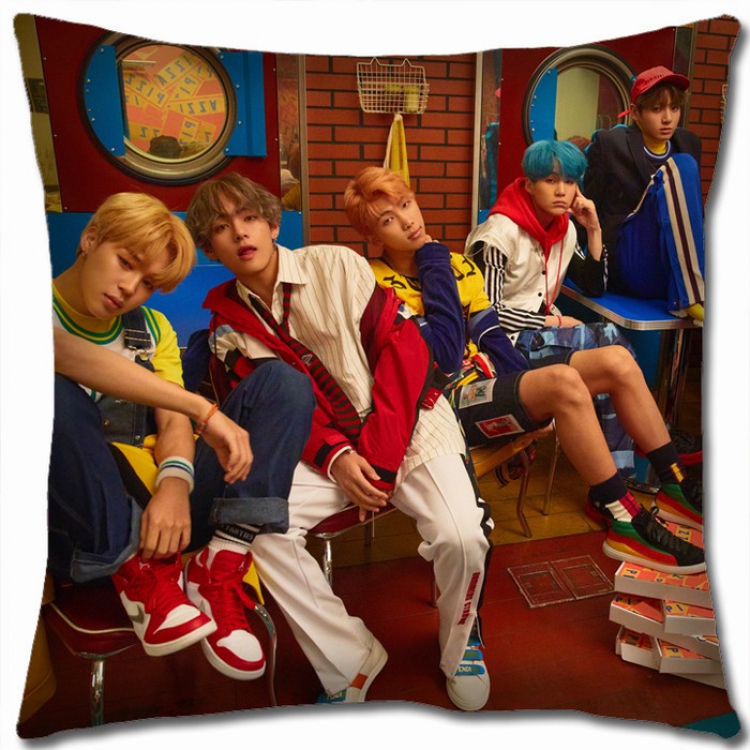 BTS Double-sided Full color Pillow Cushion 45X45CM BTS-24 NO FILLING