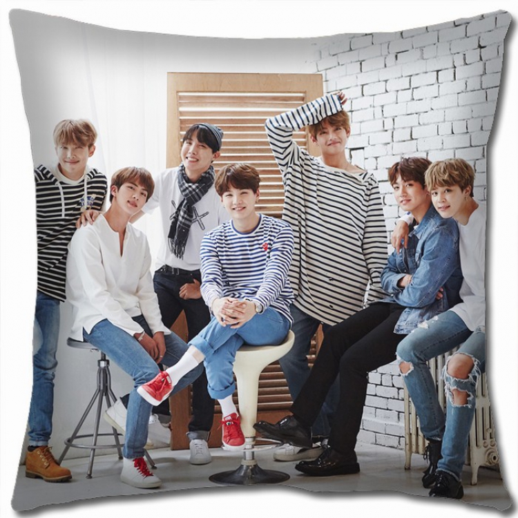 BTS Double-sided Full color Pillow Cushion 45X45CM BTS-22 NO FILLING