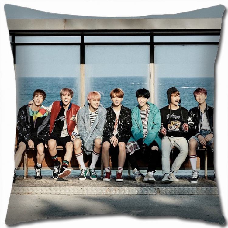 BTS Double-sided Full color Pillow Cushion 45X45CM BTS-28 NO FILLING