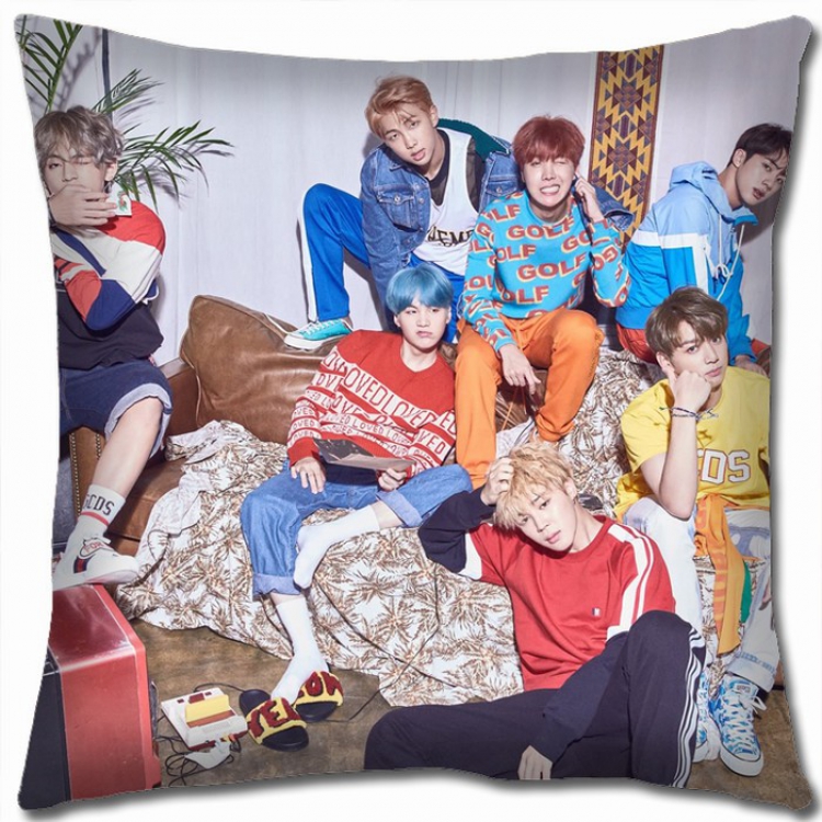 BTS Double-sided Full color Pillow Cushion 45X45CM BTS-26 NO FILLING