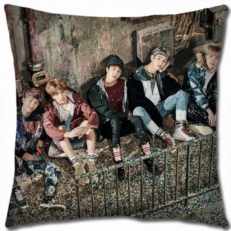 BTS Double-sided Full color Pillow Cushion 45X45CM BTS-29 NO FILLING