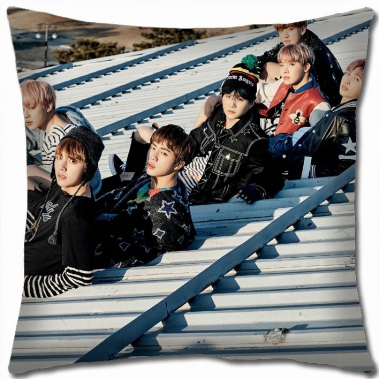 BTS Double-sided Full color Pillow Cushion 45X45CM BTS-30 NO FILLING