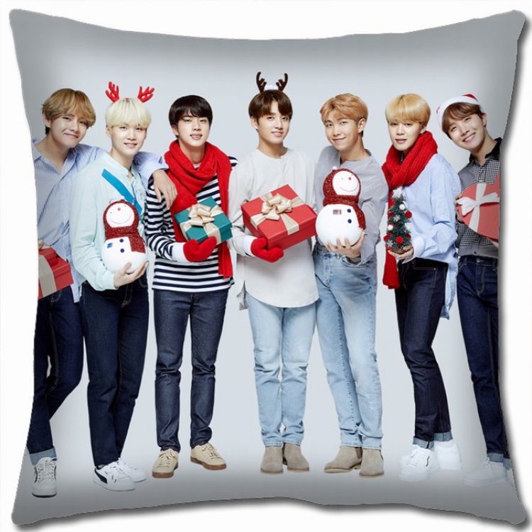 BTS Double-sided Full color Pillow Cushion 45X45CM BTS-34 NO FILLING