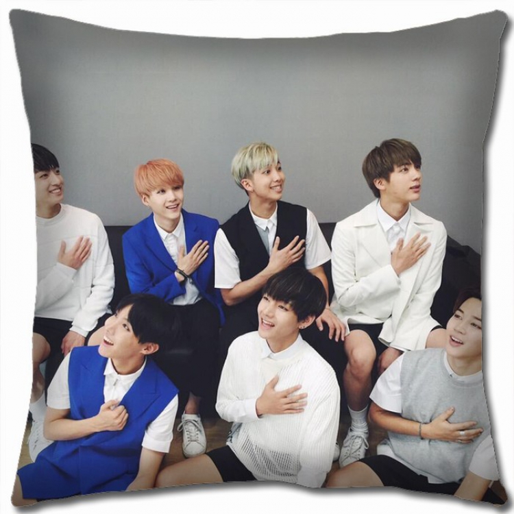 BTS Double-sided Full color Pillow Cushion 45X45CM BTS-4 NO FILLING