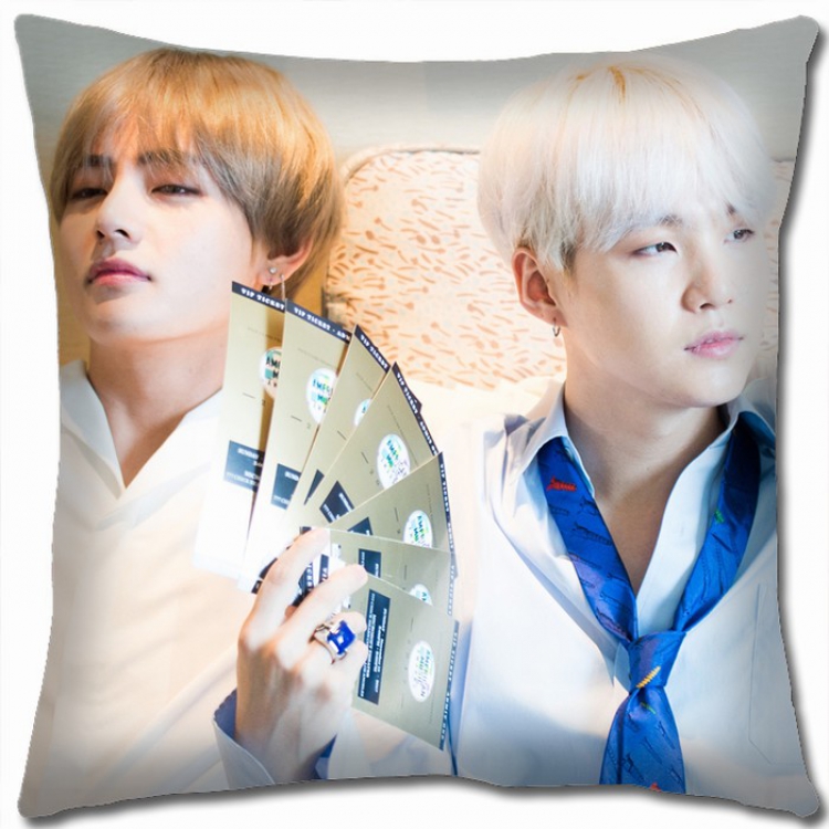 BTS Double-sided Full color Pillow Cushion 45X45CM BTS-40 NO FILLING