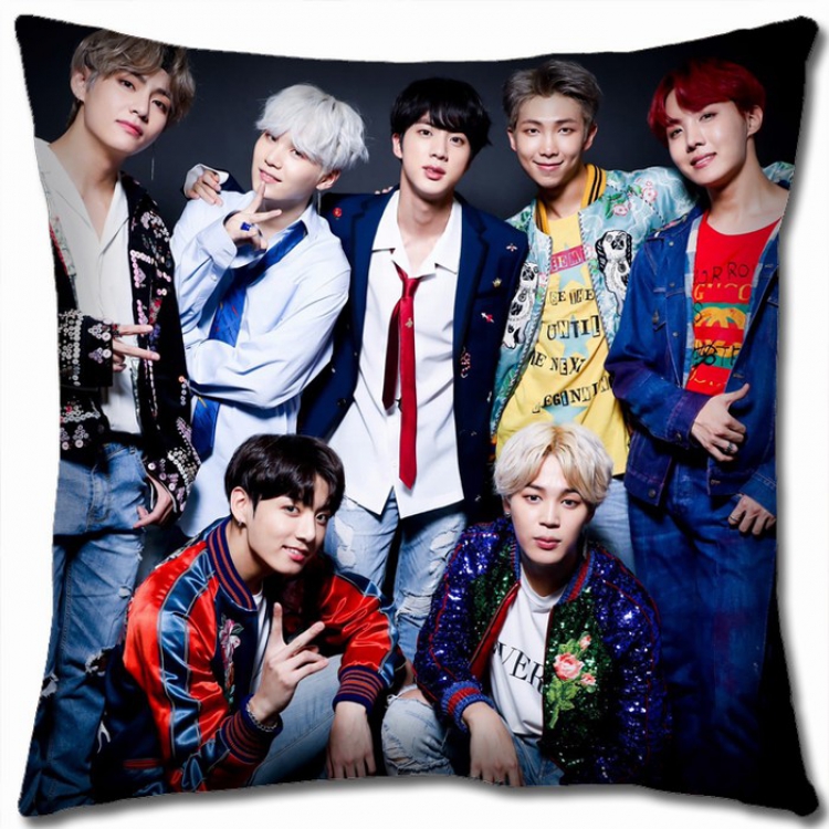 BTS Double-sided Full color Pillow Cushion 45X45CM BTS-44 NO FILLING