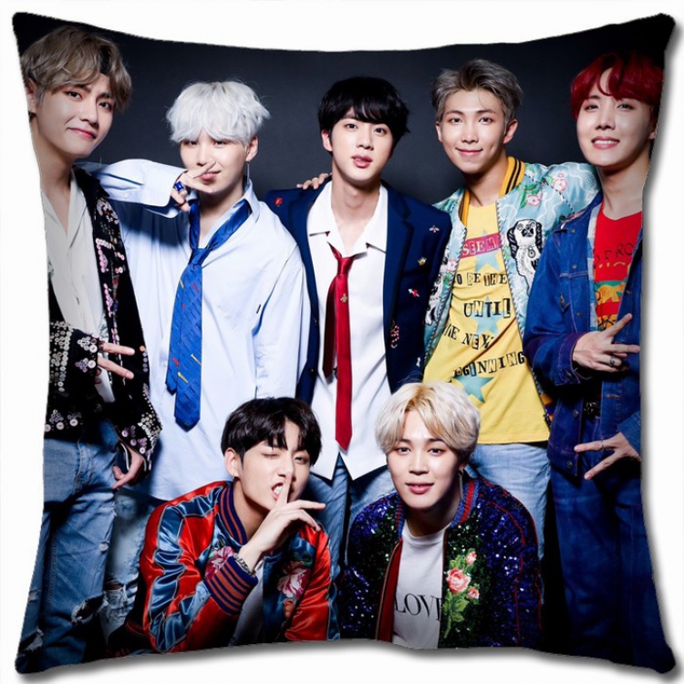 BTS Double-sided Full color Pillow Cushion 45X45CM BTS-43 NO FILLING