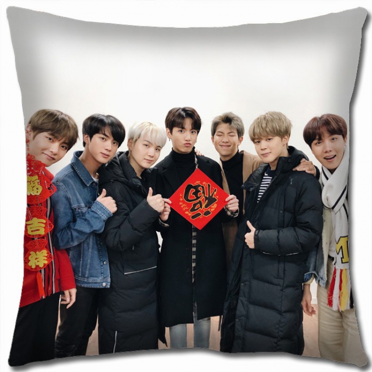 BTS Double-sided Full color Pillow Cushion 45X45CM BTS-48 NO FILLING