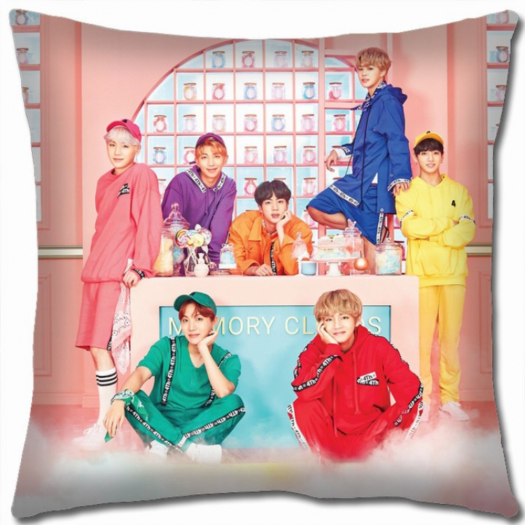 BTS Double-sided Full color Pillow Cushion 45X45CM BTS-46 NO FILLING