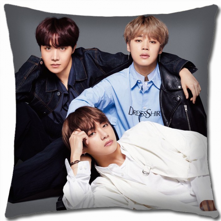 BTS Double-sided Full color Pillow Cushion 45X45CM BTS-52 NO FILLING