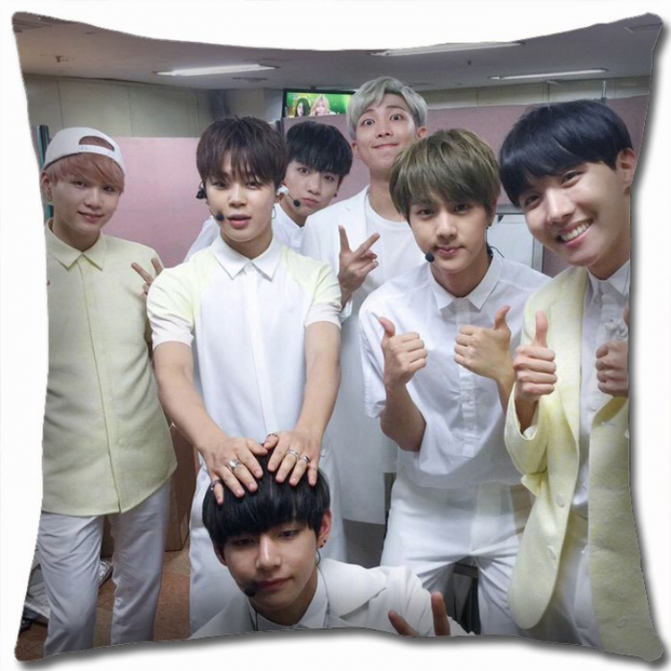 BTS Double-sided Full color Pillow Cushion 45X45CM BTS-5 NO FILLING