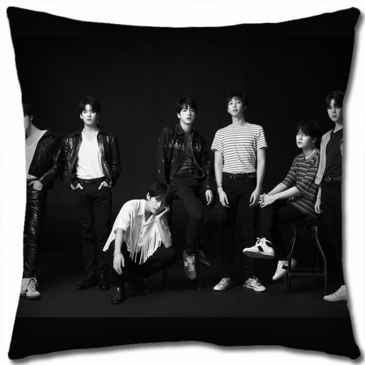 BTS Double-sided Full color Pillow Cushion 45X45CM BTS1-15 NO FILLING