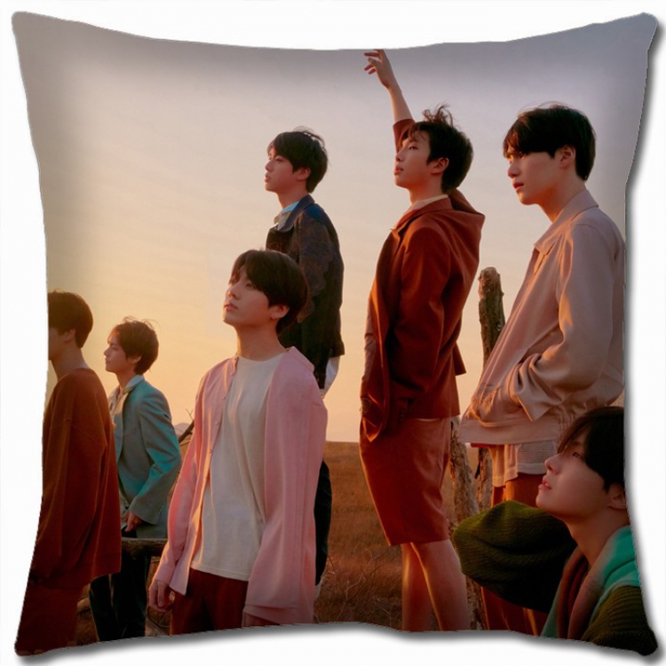 BTS Double-sided Full color Pillow Cushion 45X45CM BTS1-17 NO FILLING