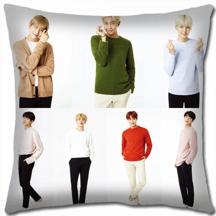 BTS Double-sided Full color Pillow Cushion 45X45CM BTS1-28 NO FILLING