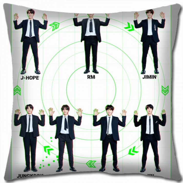 BTS Double-sided Full color Pillow Cushion 45X45CM BTS1-47 NO FILLING