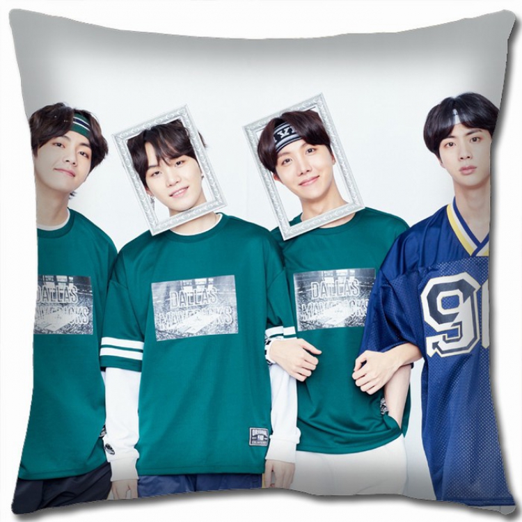 BTS Double-sided Full color Pillow Cushion 45X45CM BTS1-51 NO FILLING