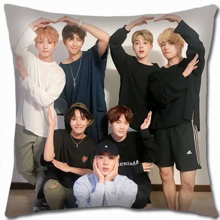 BTS Double-sided Full color Pillow Cushion 45X45CM BTS1-74 NO FILLING
