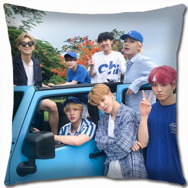 BTS Double-sided Full color Pillow Cushion 45X45CM BTS1-77 NO FILLING