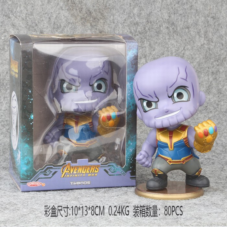 The avengers allianc Thanos Boxed Figure Decoration 13.5X11X8CM  0.24G a box of 80