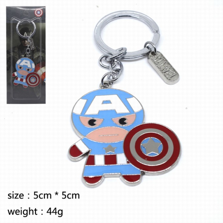 Captain America Key Chain  Q version 5X5CM 44G