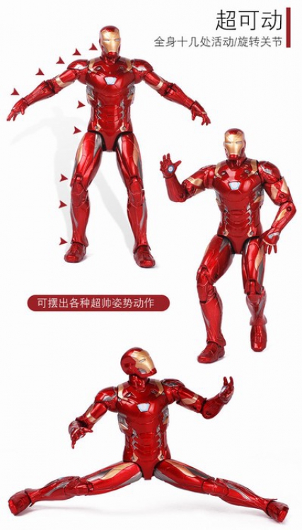 The avengers allianc Iron Man Card loading Figure Decoration 17CM