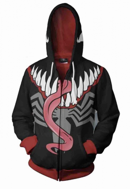 Venom Long sleeve zipper Sweatshirt Hoodie Coat price for 2 pcs S-M-L-XL-XXL-3XL-4XL-5XL preorder 3 days