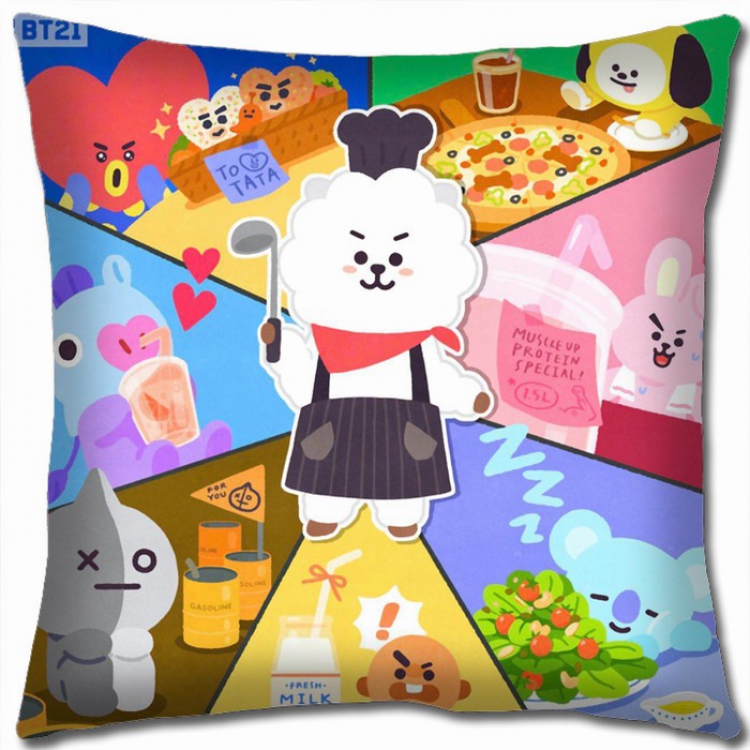 BTS Double-sided full color Pillow Cushion 45X45CM BTS1-134 NO FILLING