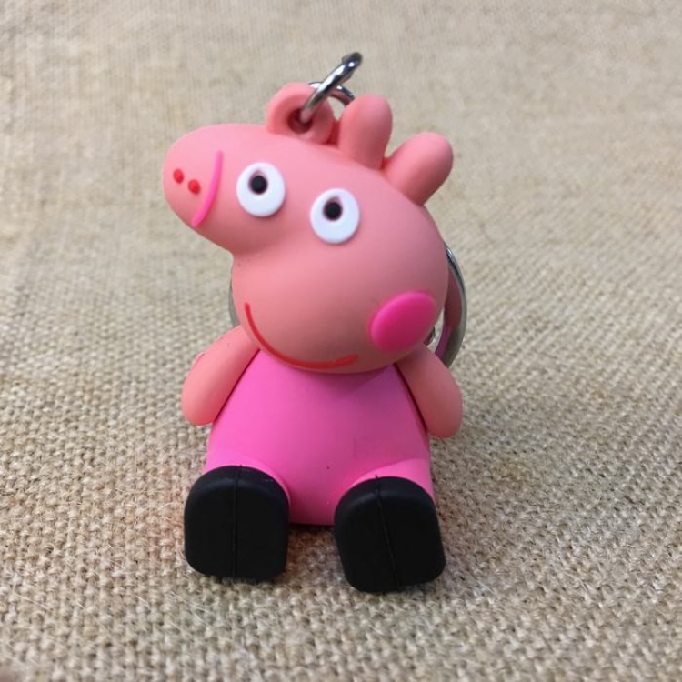 peppa pig Cartoon doll Mobile phone holder Key Chain price for 5 pcs