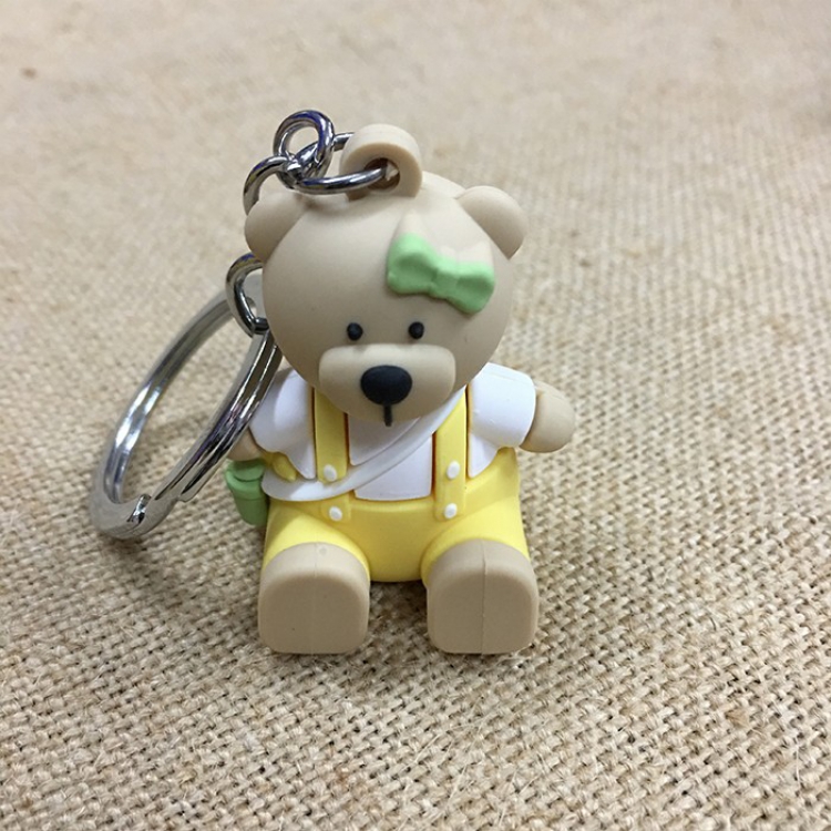 Teddy bear backpack Cartoon doll Mobile phone holder Key Chain price for 5 pcs Style A