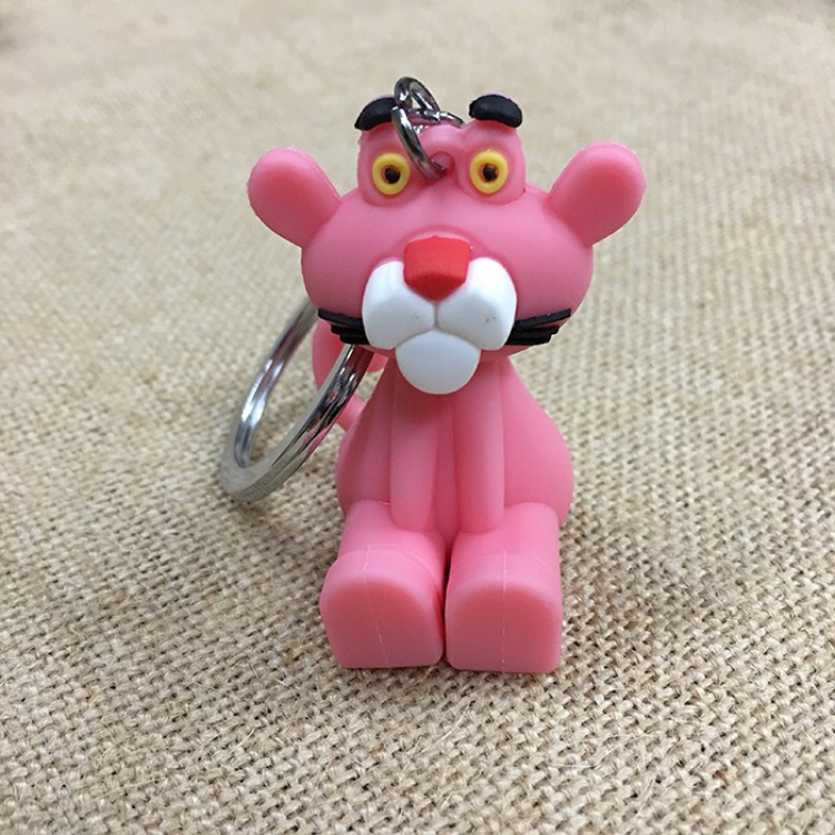 Pink Panther Cartoon doll Mobile phone holder Key Chain price for 5 pcs