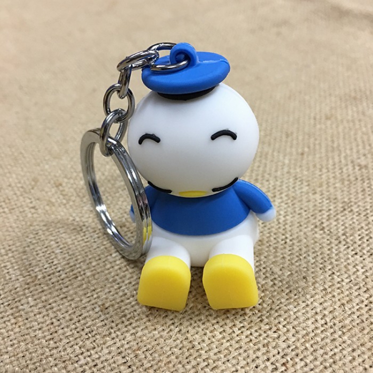 Disney "Don"Donald  Fauntleroy Duck Cartoon doll Mobile phone holder Key Chain price for 5 pcs