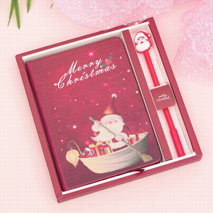 Christmas series Santa Claus Rowing style Notebook Kit 10X8CM price for 3 pcs