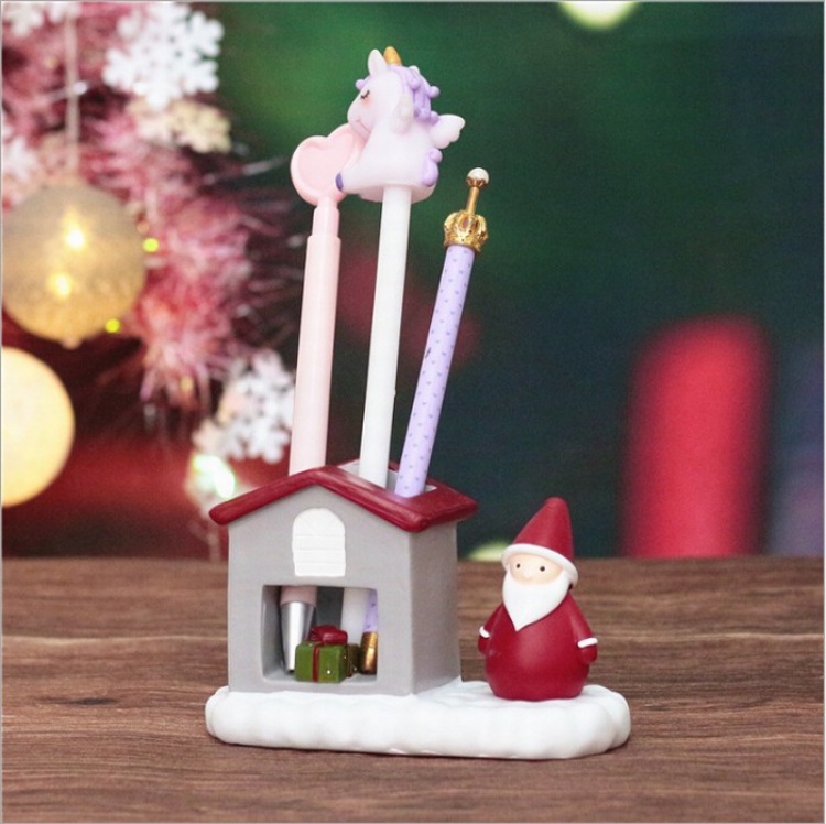 Christmas series 9026-2 Santa Claus Pen holder Decoration price for 2 pcs