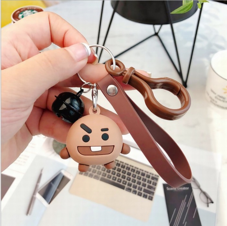 BTS BT21 With bell key ring pendant price for 5 pcs Style A
