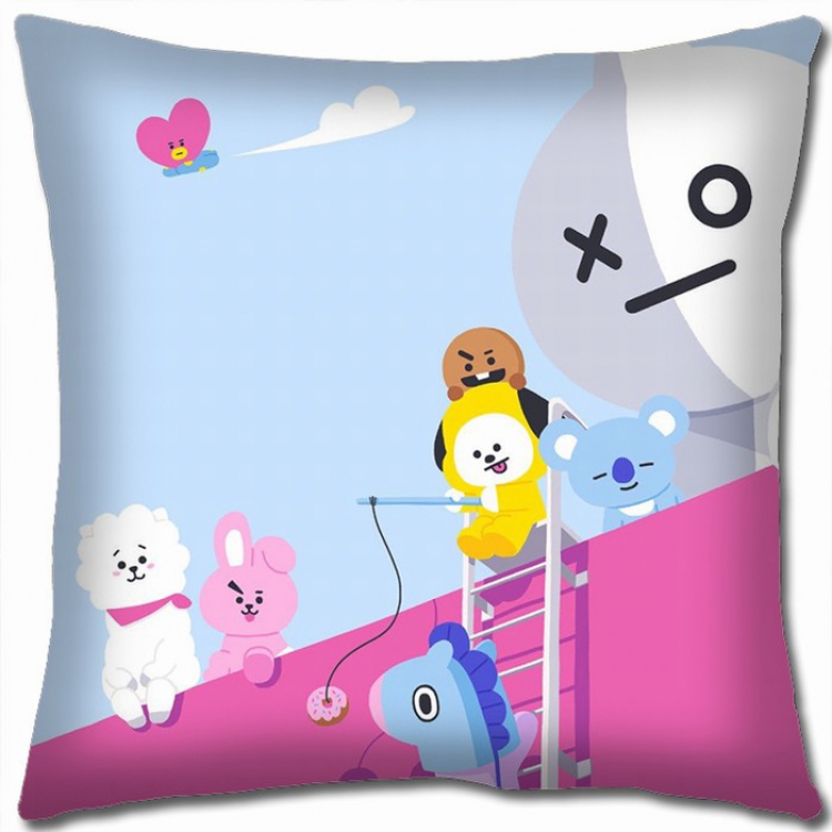 BTS Double-sided full color Pillow Cushion 45X45CM BTS1-173 NO FILLING
