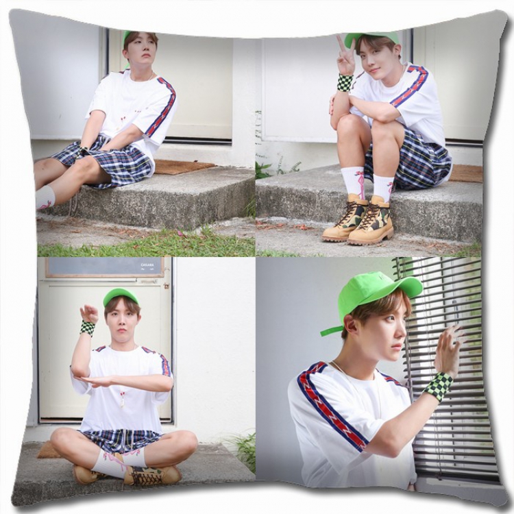 BTS Double-sided full color Pillow Cushion 45X45CM JH-22 NO FILLING