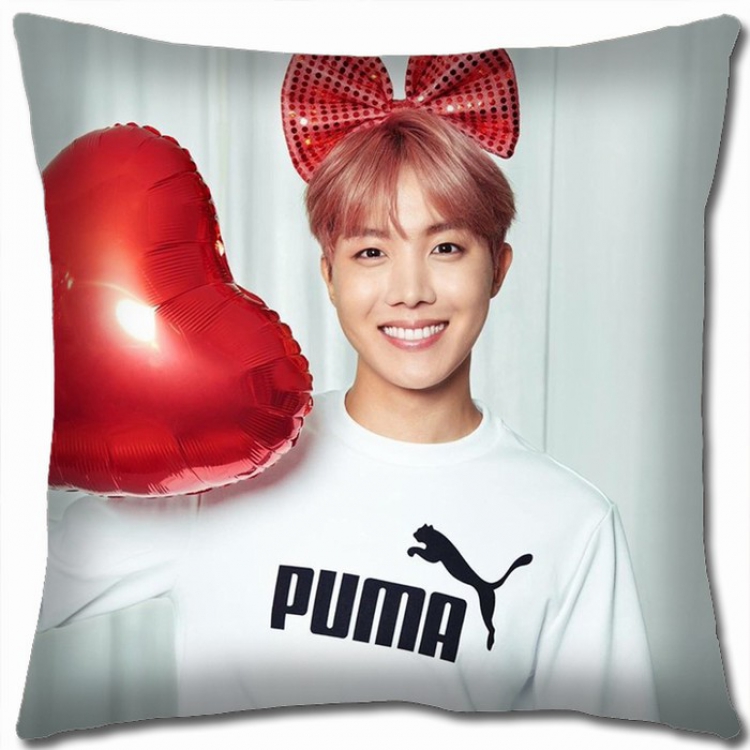 BTS Double-sided full color Pillow Cushion 45X45CM JH-9 NO FILLING